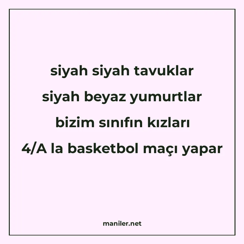 siyah siyah tavuklar siyah beyaz yumurtlar bizim sınıfın kız manisi görseli