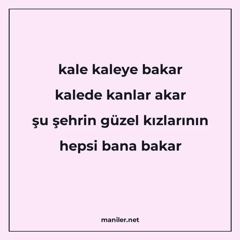 kale kaleye bakar kalede kanlar akar şu şehrin güzel kızları manisi görseli