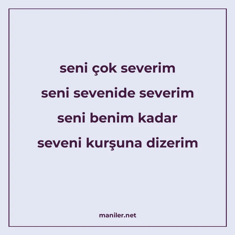 seni çok severim seni sevenide severim seni benim kadar seve manisi görseli