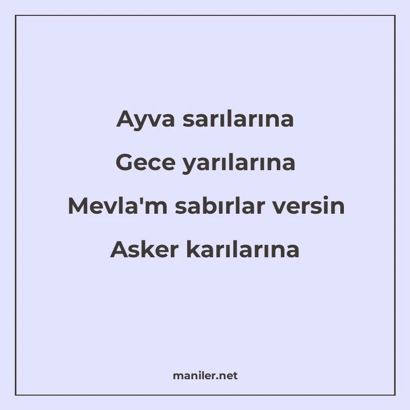 Ayva sarılarına Gece yarılarına Mevla'm sabırlar versin manisi görseli