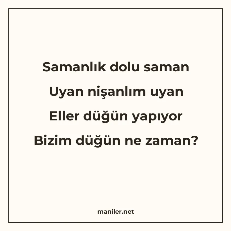 Samanlık dolu saman Uyan nişanlım uyan Eller düğün yapıyor B manisi görseli