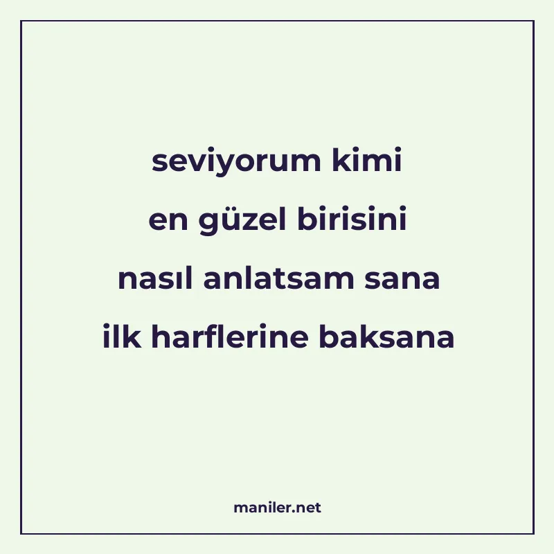 seviyorum kimi en güzel birisini nasıl anlatsam sana ilk har manisi görseli
