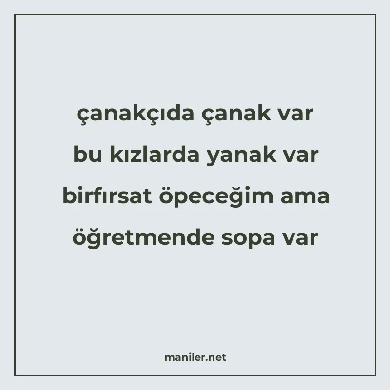 çanakçıda çanak var bu kızlarda yanak var birfırsat öpeceğim manisi görseli