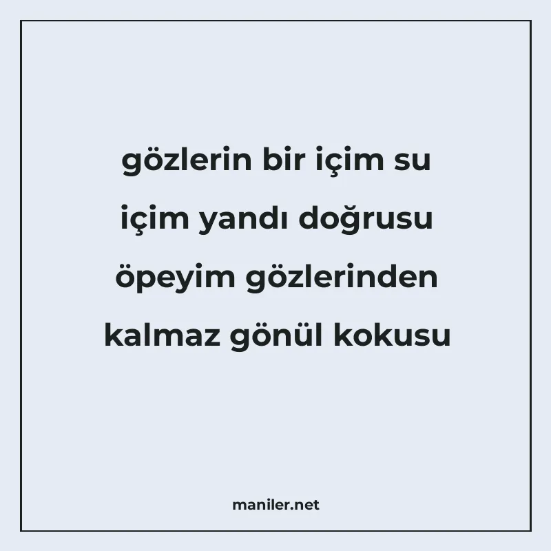 gözlerin bir içim su içim yandı doğrusu öpeyim gözlerinden k manisi görseli