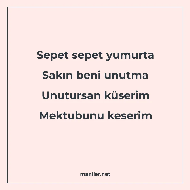 Sepet sepet yumurta Sakın beni unutma Unutursan küserim Mekt manisi görseli