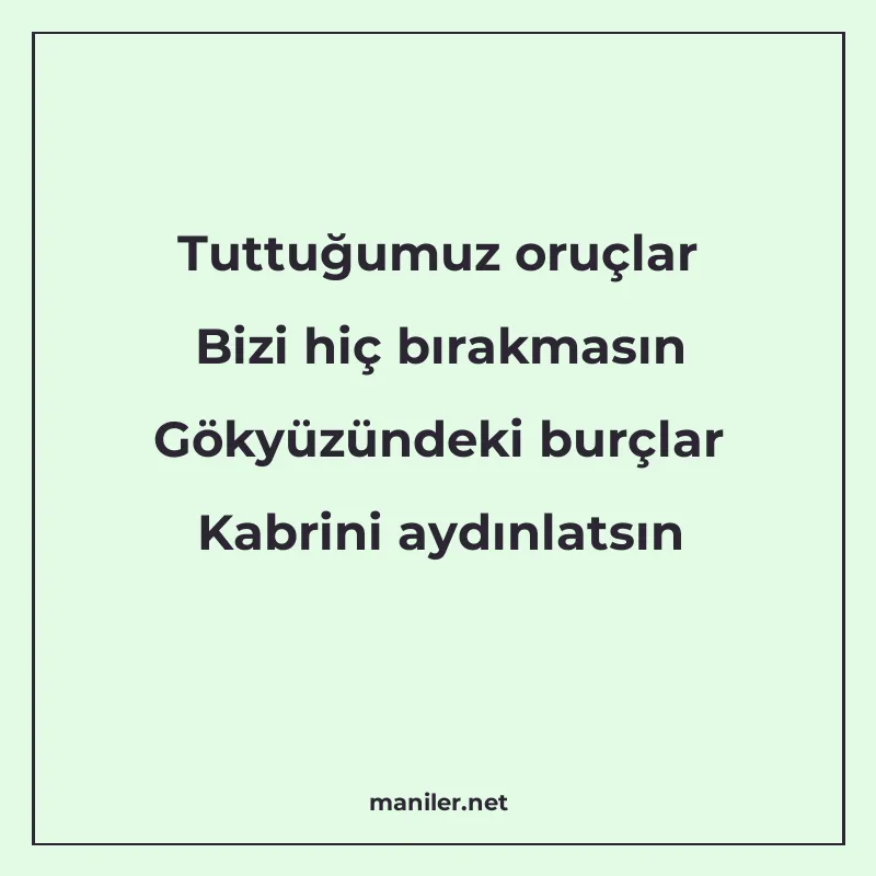 Tuttuğumuz oruçlar Bizi hiç bırakmasın Gökyüzündeki burçlar manisi görseli