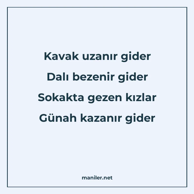 Kavak uzanır gider Dalı bezenir gider Sokakta gezen kızlar G manisi görseli