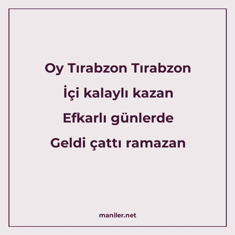 Oy Tırabzon Tırabzon İçi kalaylı kazan Efkarlı günlerde Geld manisi görseli