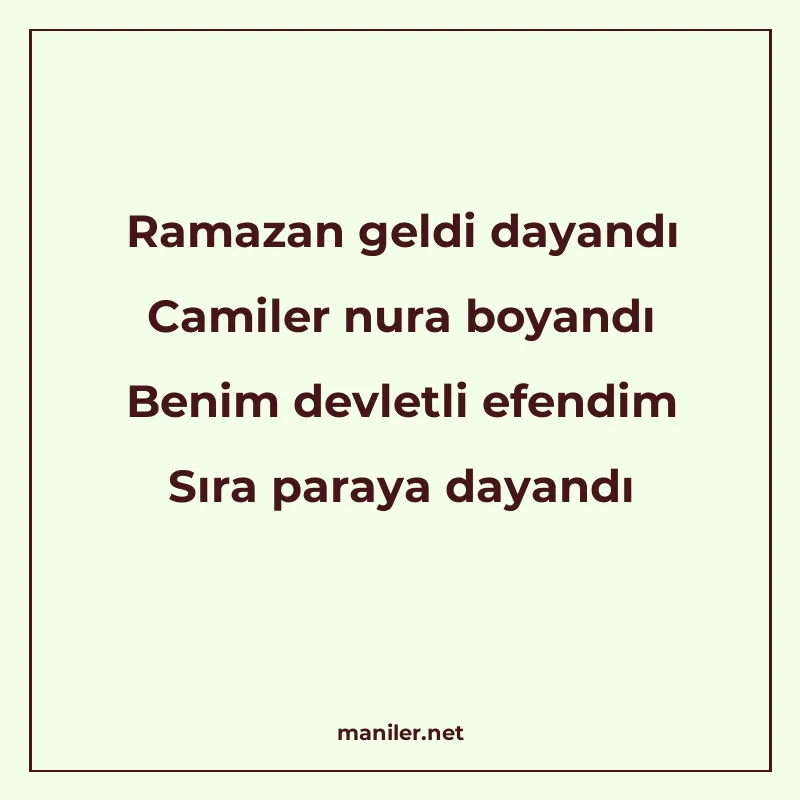 Ramazan geldi dayandı Camiler nura boyandı Benim devletli ef manisi görseli