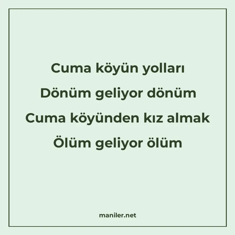 Cuma köyün yolları Dönüm geliyor dönüm Cuma köyünden kız alm manisi görseli