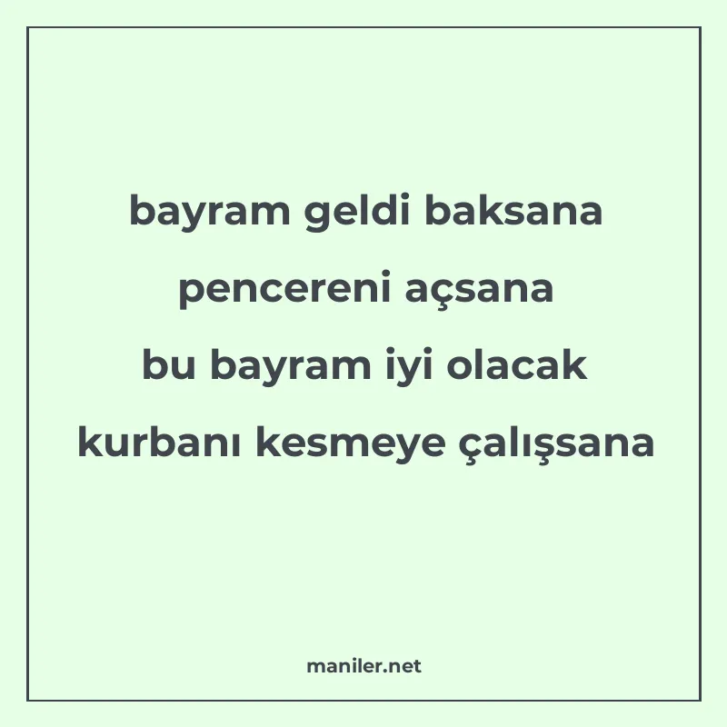 bayram geldi baksana pencereni açsana bu bayram iyi olacak k manisi görseli