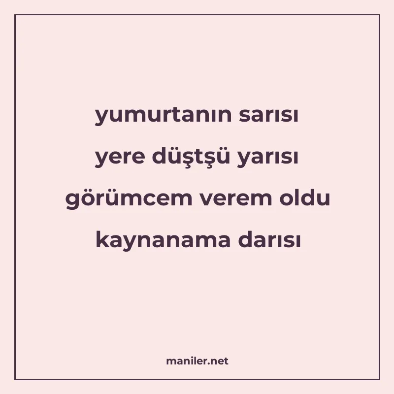 yumurtanın sarısı yere düştşü yarısı görümcem verem oldu kay manisi görseli