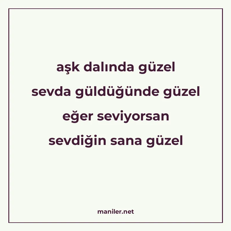 aşk dalında güzel sevda güldüğünde güzel eğer seviyorsan sev manisi görseli
