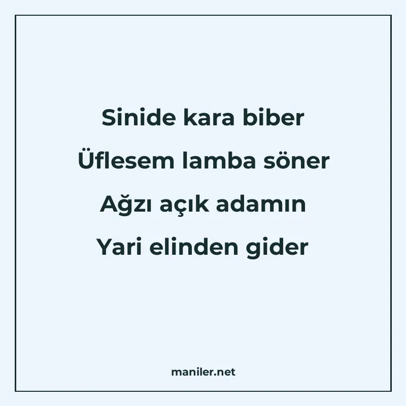 Sinide kara biber Üflesem lamba söner Ağzı açık adamın Yari manisi görseli