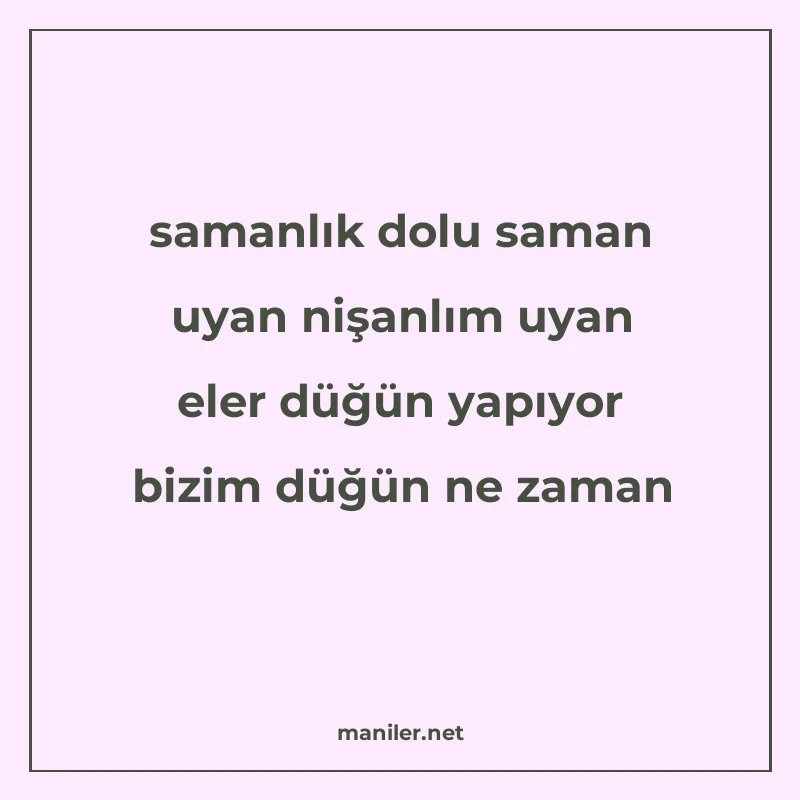 samanlık dolu saman uyan nişanlım uyan eler düğün yapıyor bi manisi görseli