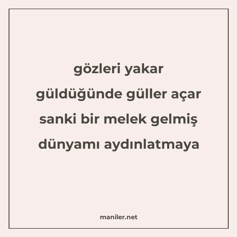 gözleri yakar güldüğünde güller açar sanki bir melek gelmiş manisi görseli