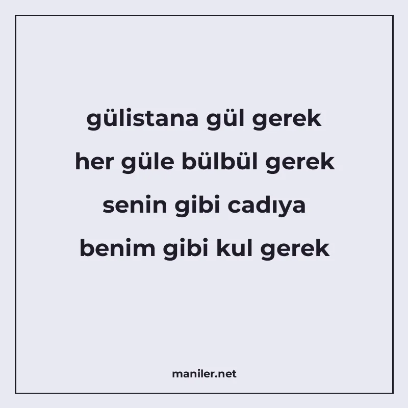 gülistana gül gerek her güle bülbül gerek senin gibi cadıya manisi görseli