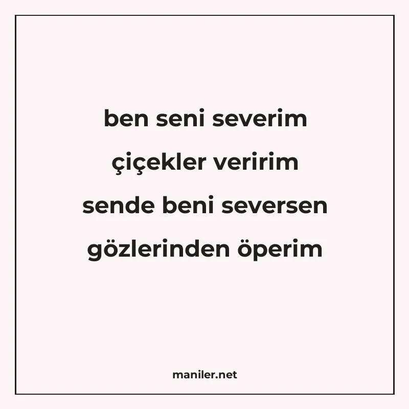 ben seni severim çiçekler veririm sende beni seversen gözler manisi görseli