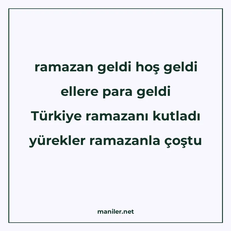 ramazan geldi hoş geldi ellere para geldi Türkiye ramazanı k manisi görseli