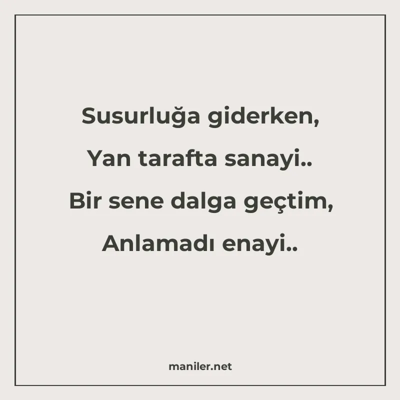 Susurluğa giderken, Yan tarafta sanayi.. Bir sene dalga geçt manisi görseli