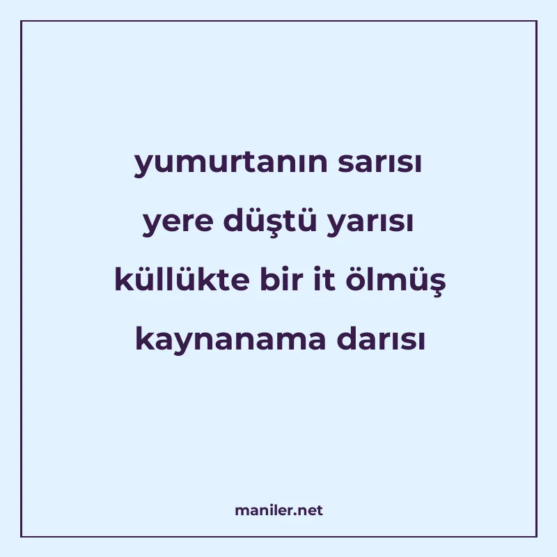 yumurtanın sarısı yere düştü yarısı küllükte bir it ölmüş ka manisi görseli