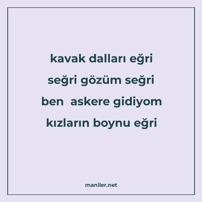 kavak dalları eğri seğri gözüm seğri ben askere gidiyom kızl manisi görseli