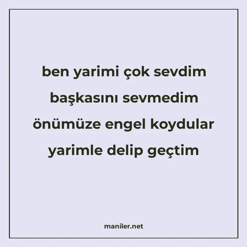 ben yarimi çok sevdim başkasını sevmedim önümüze engel koydu manisi görseli