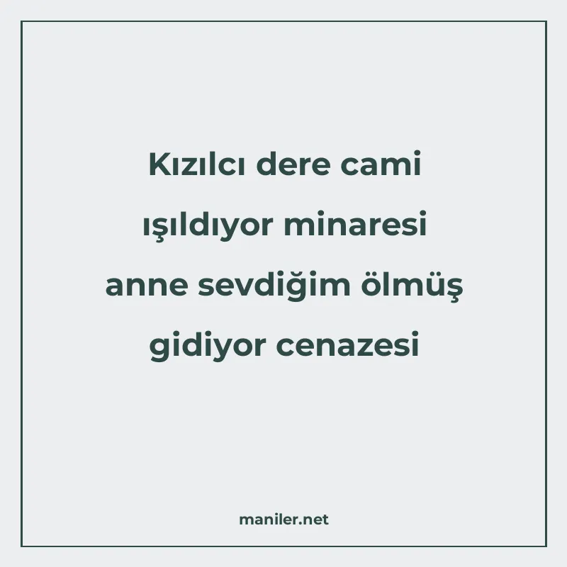 Kızılcı dere cami ışıldıyor minaresi anne sevdiğim ölmüş gid manisi görseli