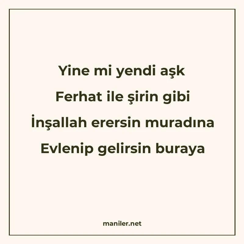 Yine mi yendi aşk Ferhat ile şirin gibi İnşallah erersin mur manisi görseli