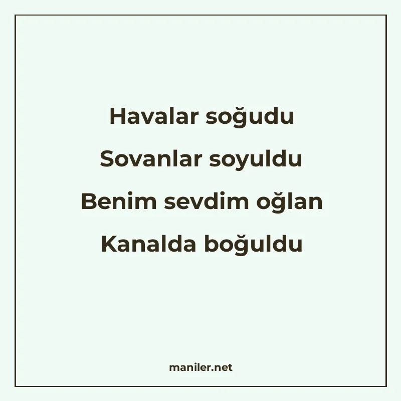 Havalar soğudu Sovanlar soyuldu Benim sevdim oğlan Kanalda b manisi görseli
