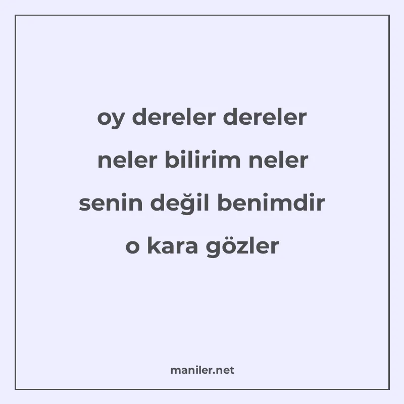 oy dereler dereler neler bilirim neler senin değil benimdir manisi görseli