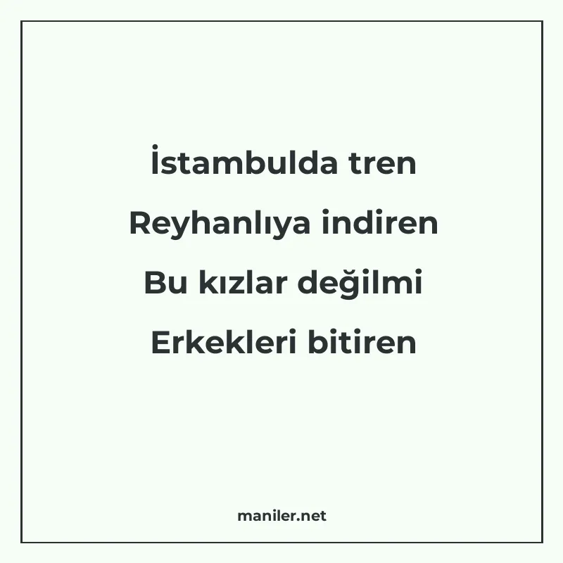 İstambulda tren Reyhanlıya indiren Bu kızlar değilmi Erkekle manisi görseli
