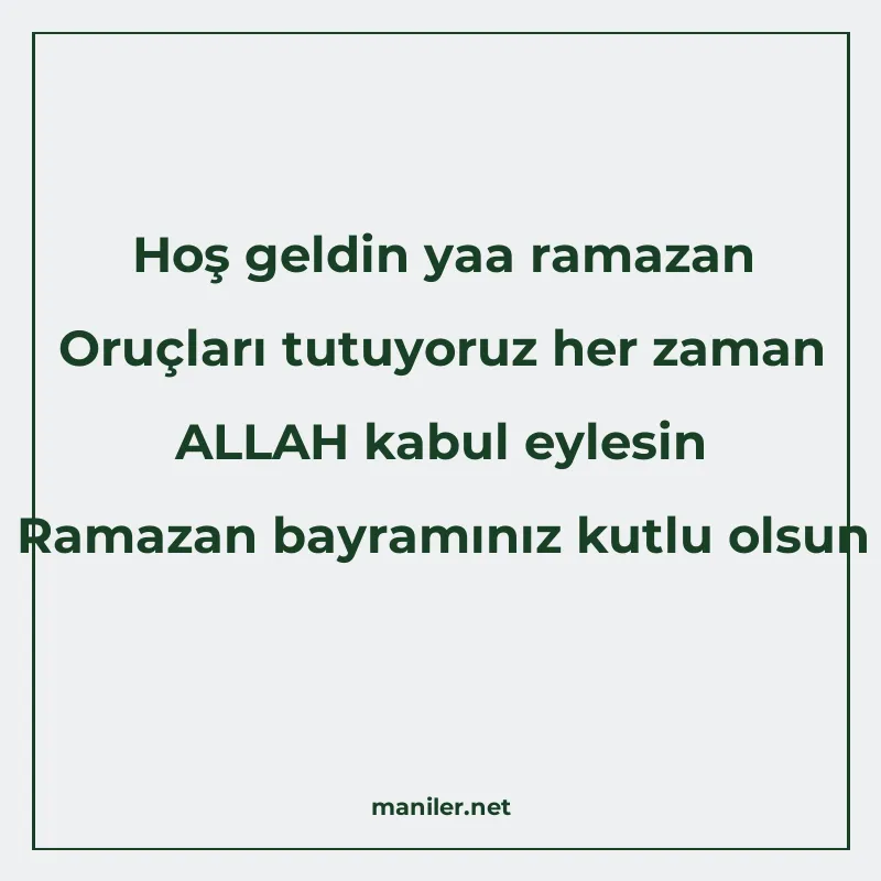 Hoş geldin yaa ramazan Oruçları tutuyoruz her zaman ALLAH ka manisi görseli