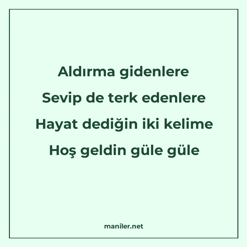 Aldırma gidenlere Sevip de terk edenlere Hayat dediğin iki k manisi görseli