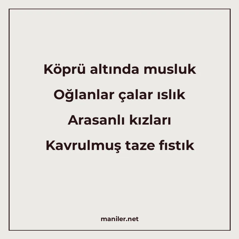 Köprü altında musluk Oğlanlar çalar ıslık Arasanlı kızları K manisi görseli