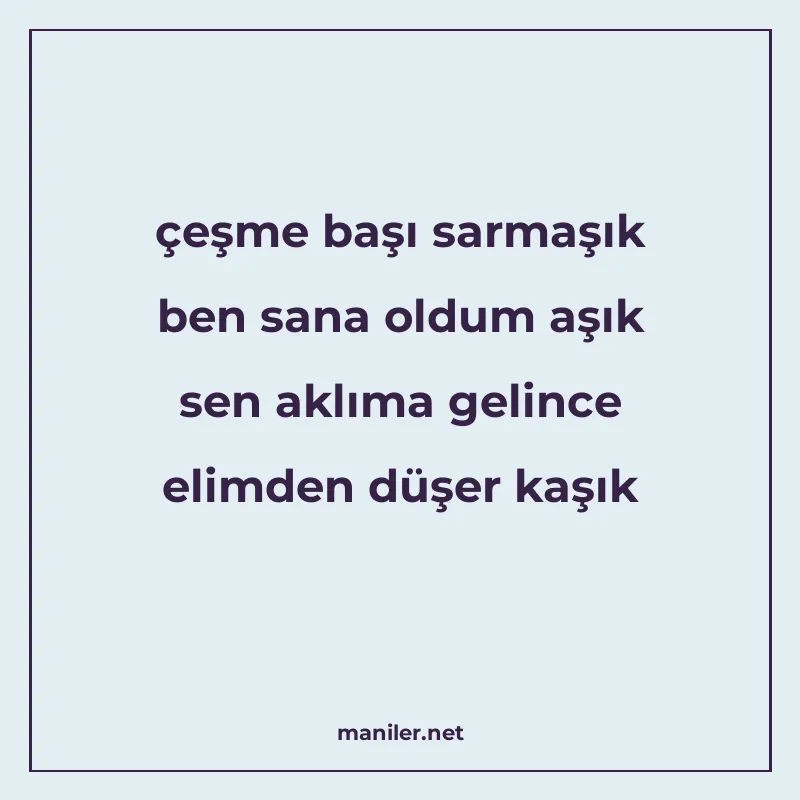 çeşme başı sarmaşık ben sana oldum aşık sen aklıma gelince e manisi görseli