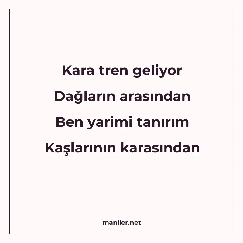Kara tren geliyor Dağların arasından Ben yarimi tanırım Kaşl manisi görseli