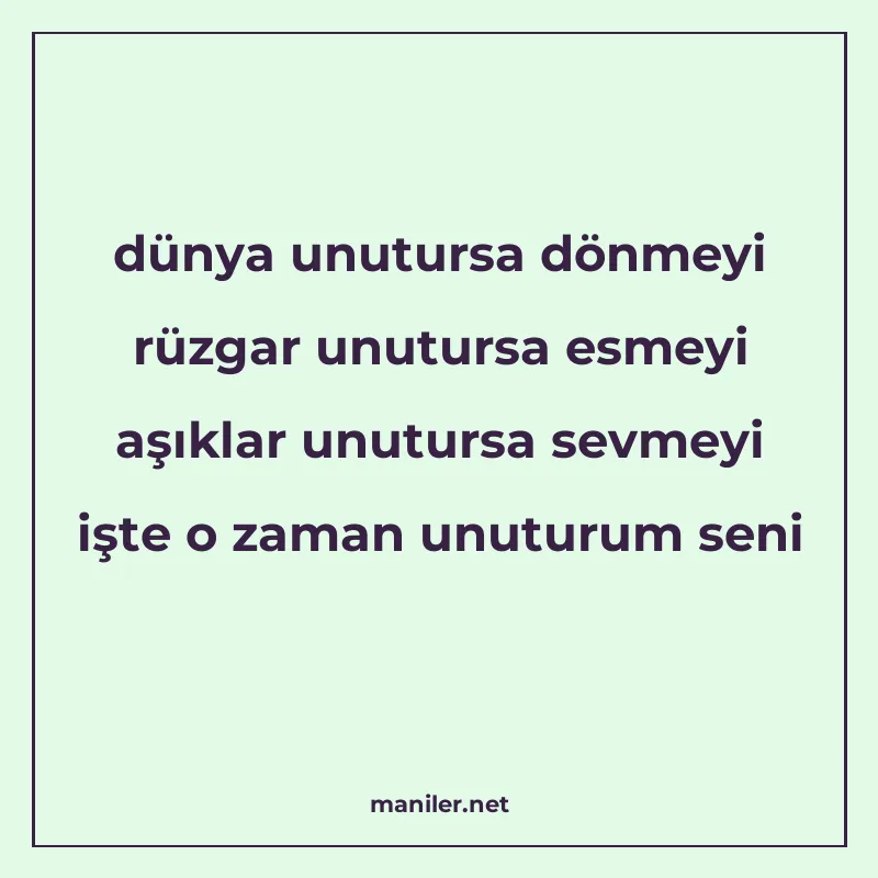 dünya unutursa dönmeyi rüzgar unutursa esmeyi aşıklar unutur manisi görseli
