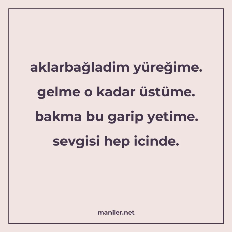 aklarbağladim yüreğime. gelme o kadar üstüme. bakma bu garip manisi görseli