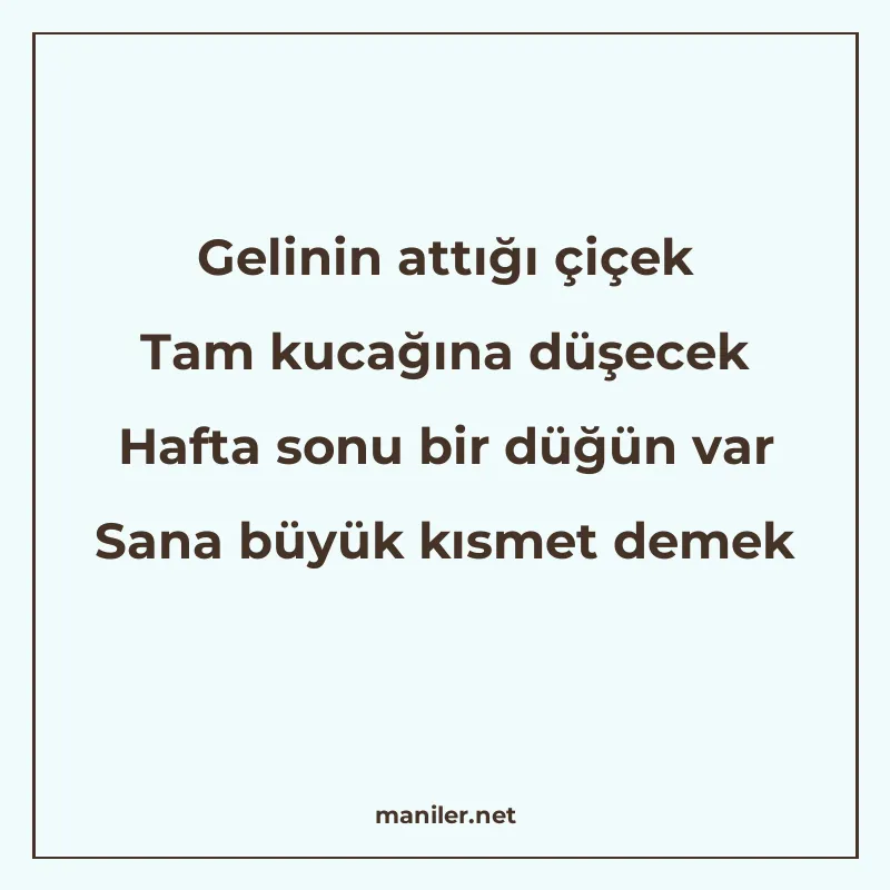 Gelinin attığı çiçek Tam kucağına düşecek Hafta sonu bir düğ manisi görseli