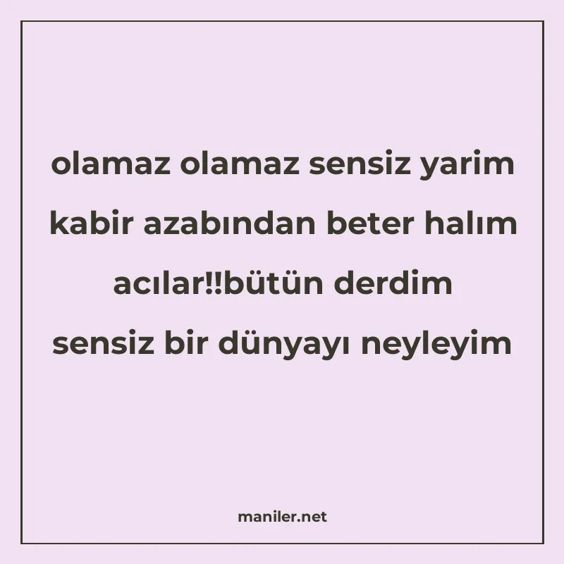 olamaz olamaz sensiz yarim kabir azabından beter halım acıla manisi görseli