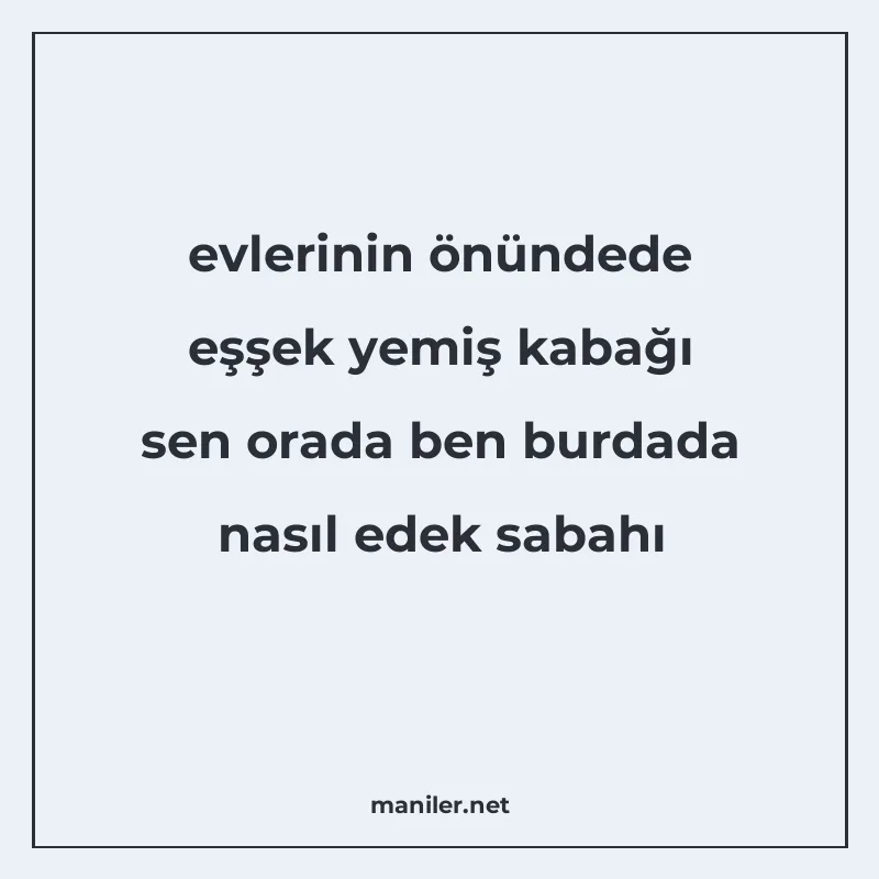 evlerinin önündede eşşek yemiş kabağı sen orada ben burdada manisi görseli