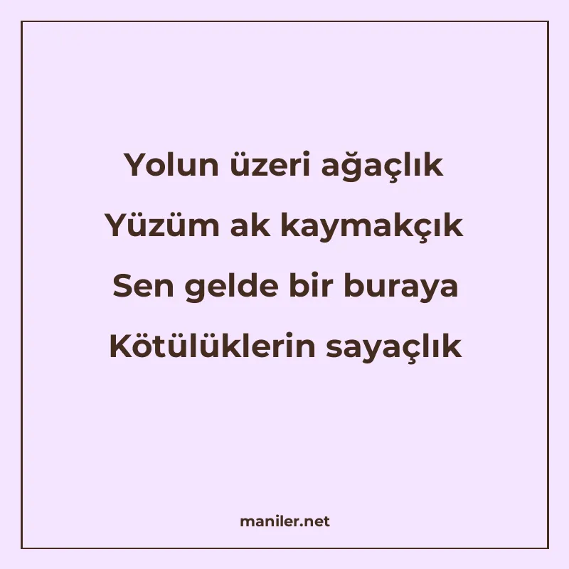 Yolun üzeri ağaçlık Yüzüm ak kaymakçık Sen gelde bir buraya manisi görseli