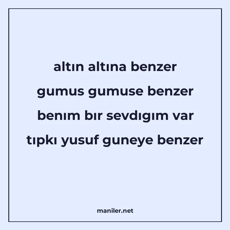 altın altına benzer gumus gumuse benzer benım bır sevdıgım v manisi görseli