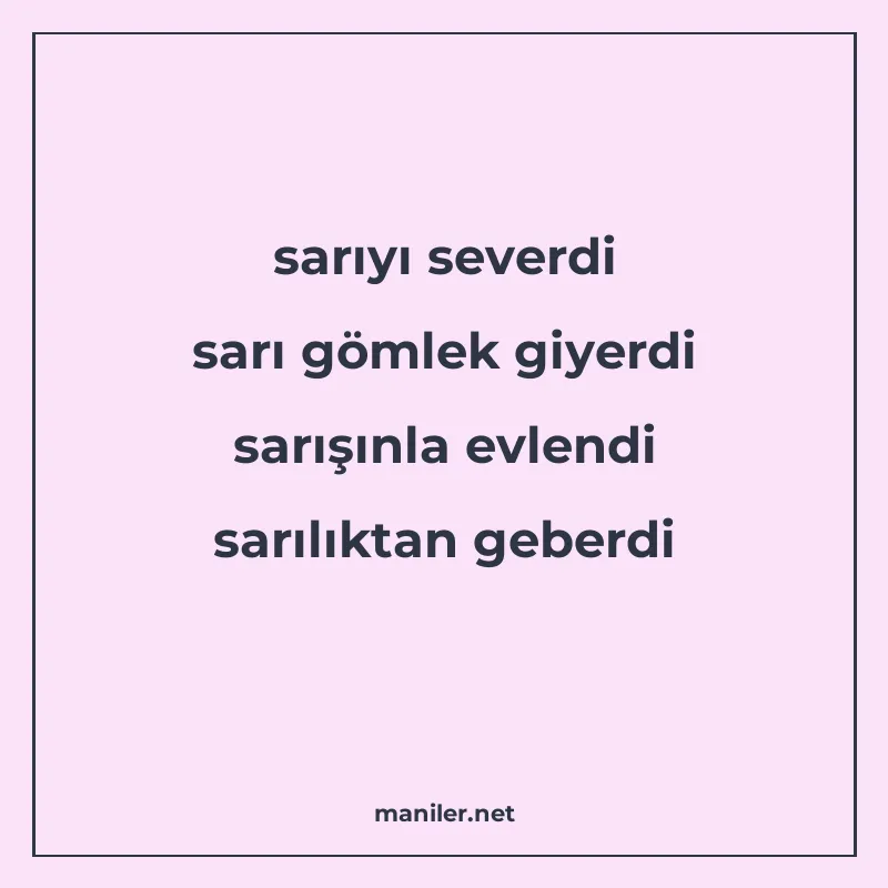 sarıyı severdi sarı gömlek giyerdi sarışınla evlendi sarılık manisi görseli