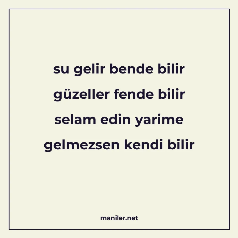 su gelir bende bilir güzeller fende bilir selam edin yarime manisi görseli