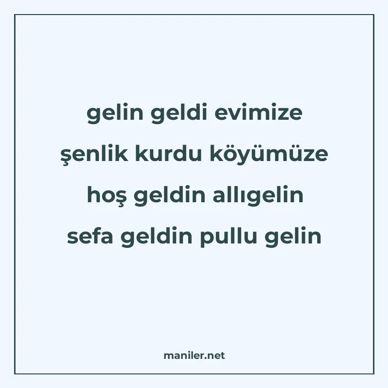 gelin geldi evimize şenlik kurdu köyümüze hoş geldin allıgel manisi görseli