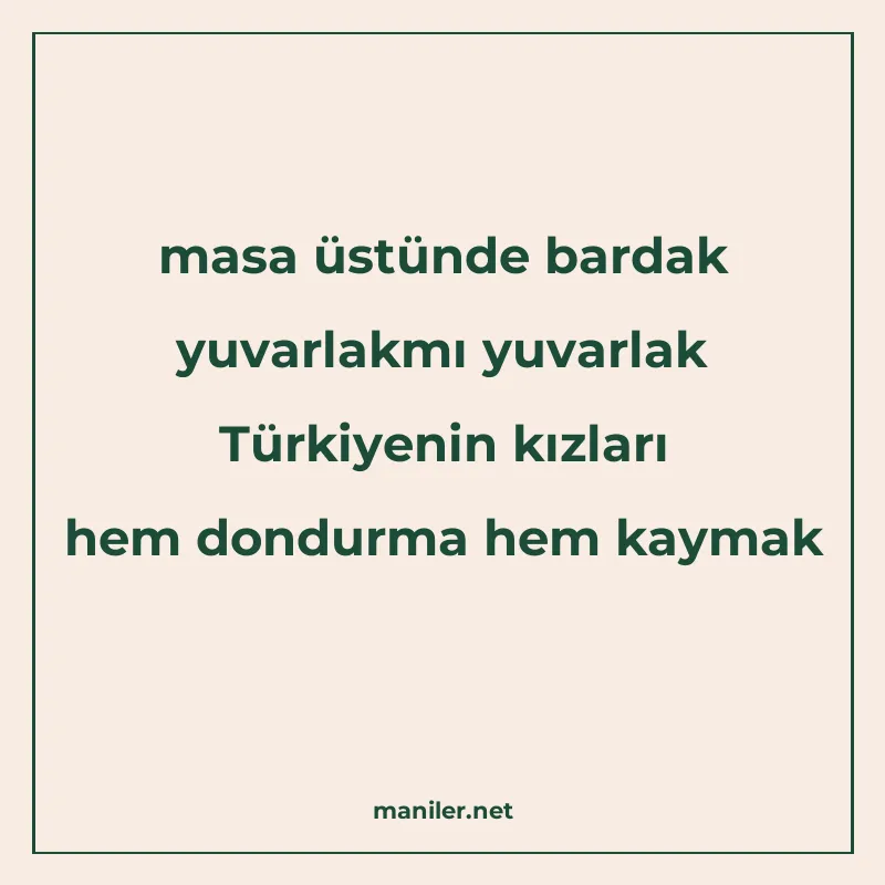 masa üstünde bardak yuvarlakmı yuvarlak Türkiyenin kızları h manisi görseli