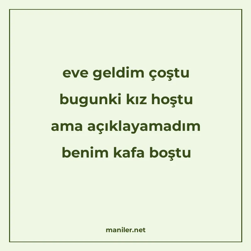 eve geldim çoştu bugunki kız hoştu ama açıklayamadım benim k manisi görseli