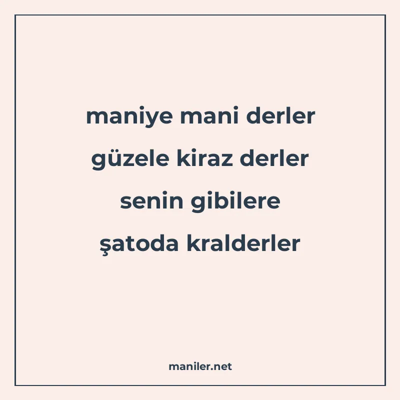 maniye mani derler güzele kiraz derler senin gibilere şatoda manisi görseli